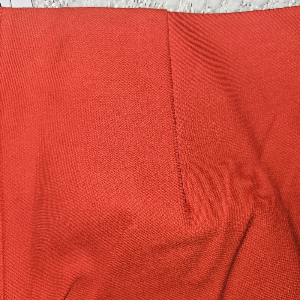 NWT Lands' End Mid-Rise Bi-Stretch Cropped Capri Pants Orange Size 4 - Picture 8 of 9